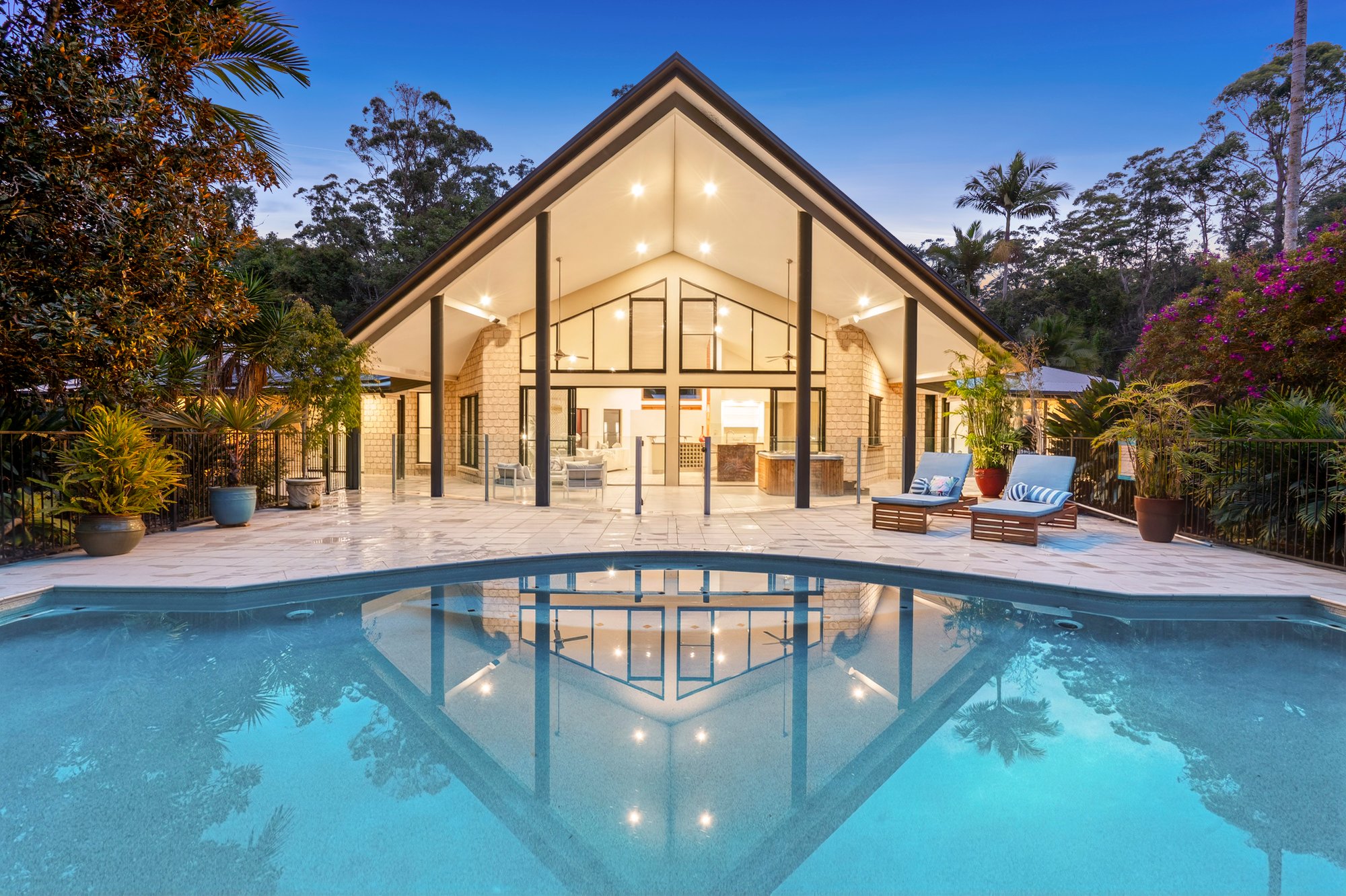 Twilight real estate photography