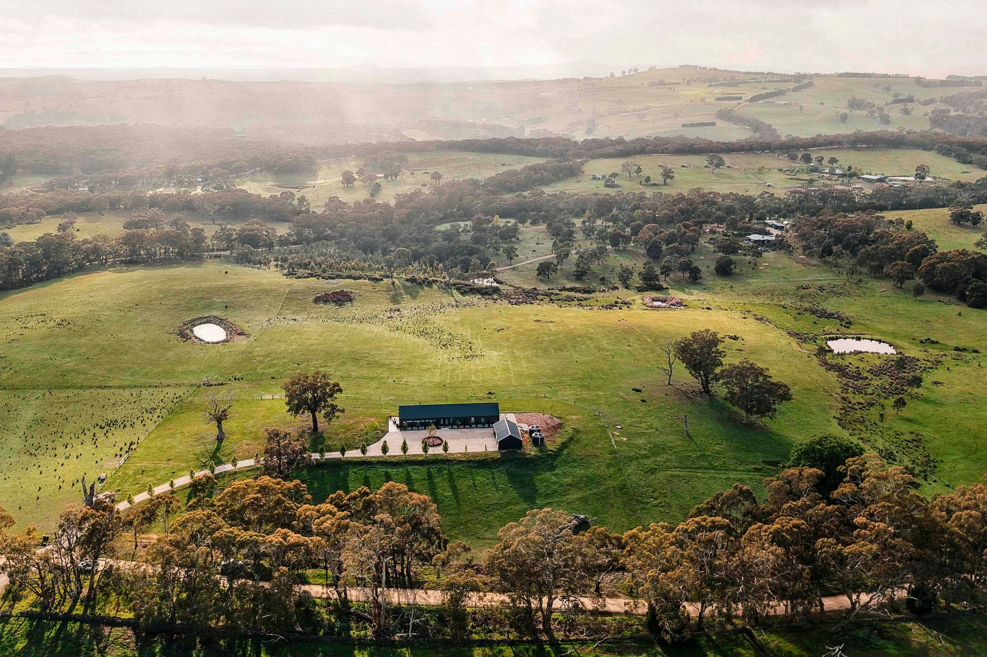 Acreage real estate photography drone