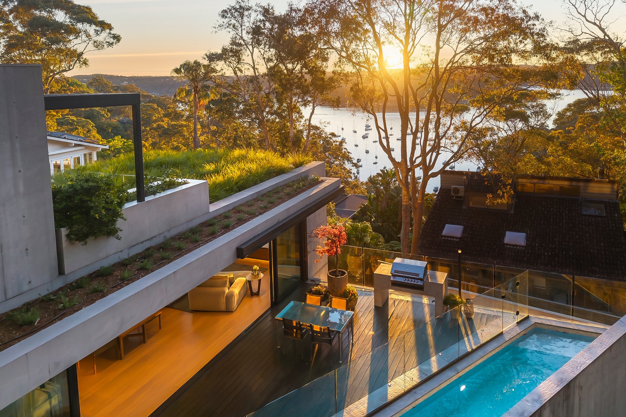 luxury real estate photography sunset