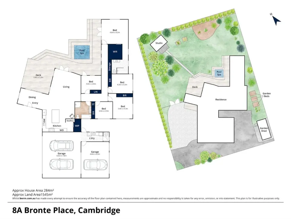 Floor & Site Plan Combo, Cambridge